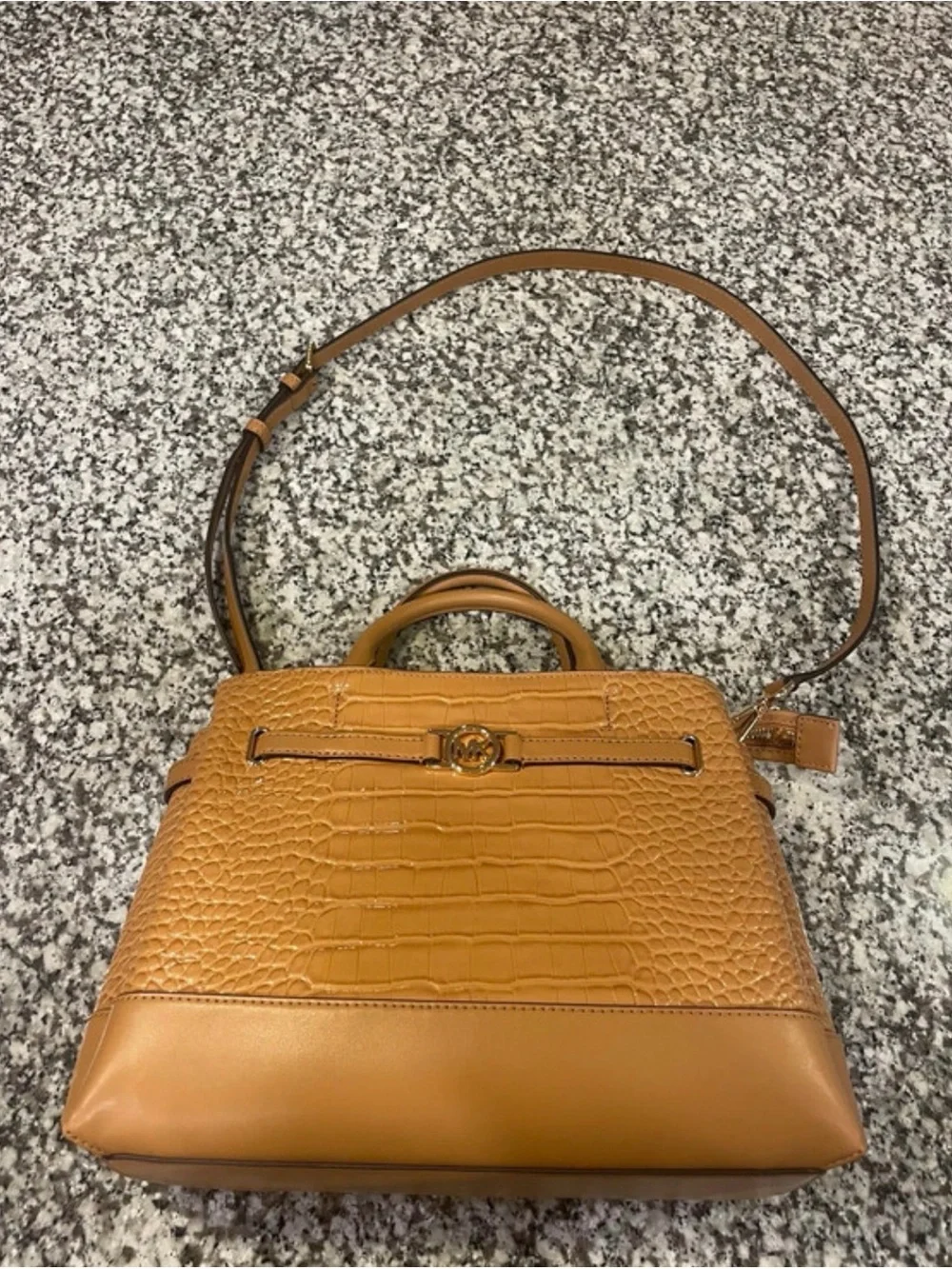 Michael Kors Croc-Embossed Handbag